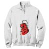 NuBlend ® 1/4 Zip Cadet Collar Sweatshirt Thumbnail