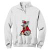 NuBlend ® 1/4 Zip Cadet Collar Sweatshirt Thumbnail
