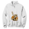 NuBlend ® 1/4 Zip Cadet Collar Sweatshirt Thumbnail