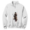 NuBlend ® 1/4 Zip Cadet Collar Sweatshirt Thumbnail