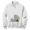 NuBlend ® 1/4 Zip Cadet Collar Sweatshirt Thumbnail