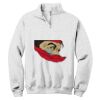 NuBlend ® 1/4 Zip Cadet Collar Sweatshirt Thumbnail