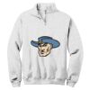 NuBlend ® 1/4 Zip Cadet Collar Sweatshirt Thumbnail