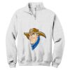 NuBlend ® 1/4 Zip Cadet Collar Sweatshirt Thumbnail