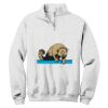 NuBlend ® 1/4 Zip Cadet Collar Sweatshirt Thumbnail