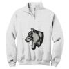 NuBlend ® 1/4 Zip Cadet Collar Sweatshirt Thumbnail