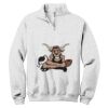 NuBlend ® 1/4 Zip Cadet Collar Sweatshirt Thumbnail