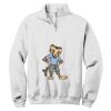 NuBlend ® 1/4 Zip Cadet Collar Sweatshirt Thumbnail