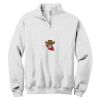 NuBlend ® 1/4 Zip Cadet Collar Sweatshirt Thumbnail