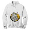 NuBlend ® 1/4 Zip Cadet Collar Sweatshirt Thumbnail