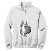 NuBlend ® 1/4 Zip Cadet Collar Sweatshirt Thumbnail