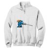 NuBlend ® 1/4 Zip Cadet Collar Sweatshirt Thumbnail
