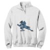 NuBlend ® 1/4 Zip Cadet Collar Sweatshirt Thumbnail