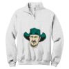 NuBlend ® 1/4 Zip Cadet Collar Sweatshirt Thumbnail