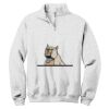 NuBlend ® 1/4 Zip Cadet Collar Sweatshirt Thumbnail