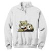 NuBlend ® 1/4 Zip Cadet Collar Sweatshirt Thumbnail