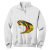 NuBlend ® 1/4 Zip Cadet Collar Sweatshirt Thumbnail