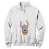 NuBlend ® 1/4 Zip Cadet Collar Sweatshirt Thumbnail