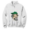 NuBlend ® 1/4 Zip Cadet Collar Sweatshirt Thumbnail