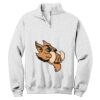 NuBlend ® 1/4 Zip Cadet Collar Sweatshirt Thumbnail