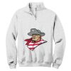 NuBlend ® 1/4 Zip Cadet Collar Sweatshirt Thumbnail