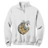 NuBlend ® 1/4 Zip Cadet Collar Sweatshirt Thumbnail