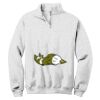 NuBlend ® 1/4 Zip Cadet Collar Sweatshirt Thumbnail