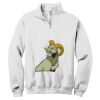 NuBlend ® 1/4 Zip Cadet Collar Sweatshirt Thumbnail