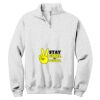 NuBlend ® 1/4 Zip Cadet Collar Sweatshirt Thumbnail