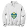 NuBlend ® 1/4 Zip Cadet Collar Sweatshirt Thumbnail