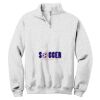 NuBlend ® 1/4 Zip Cadet Collar Sweatshirt Thumbnail