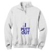 NuBlend ® 1/4 Zip Cadet Collar Sweatshirt Thumbnail