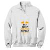 NuBlend ® 1/4 Zip Cadet Collar Sweatshirt Thumbnail